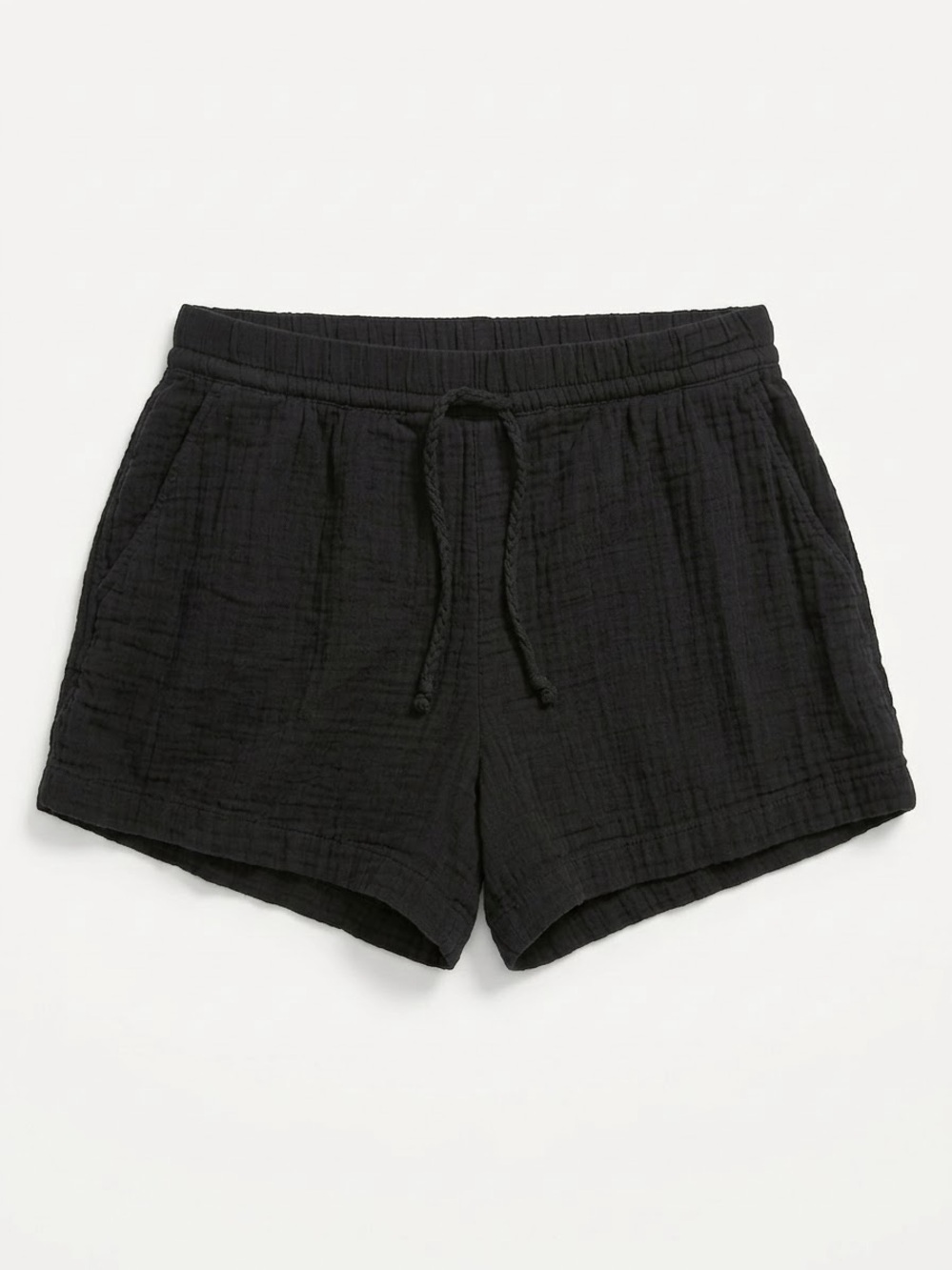 GAP Women’s Black Cotton Gauze Pull-On Easy Shorts Size M